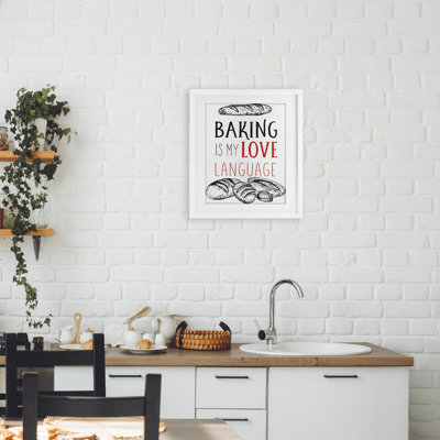 "Bake My Love", reproduction d'art encadrée sous verre, par Diane Labombarbe