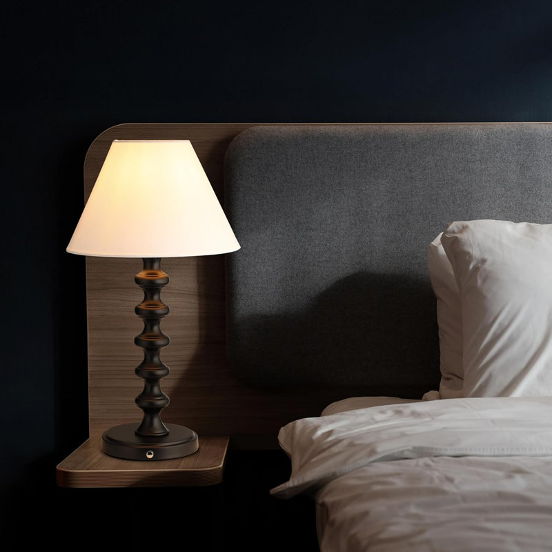 Lampe de table rechargeable Ember - sans fil, à intensité variable, à piles, ampoule DEL E26, charge rapide de type C, lampe portative pour chambre à coucher, salon, bureau
