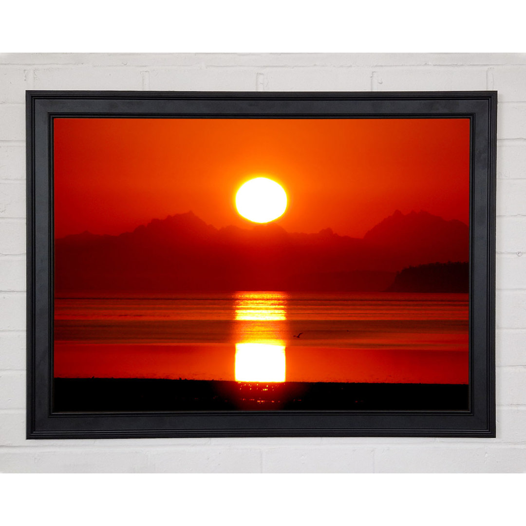 Sonnenaufgang über den nördlichen Kaskaden Gerahmter Druck Wandkunst