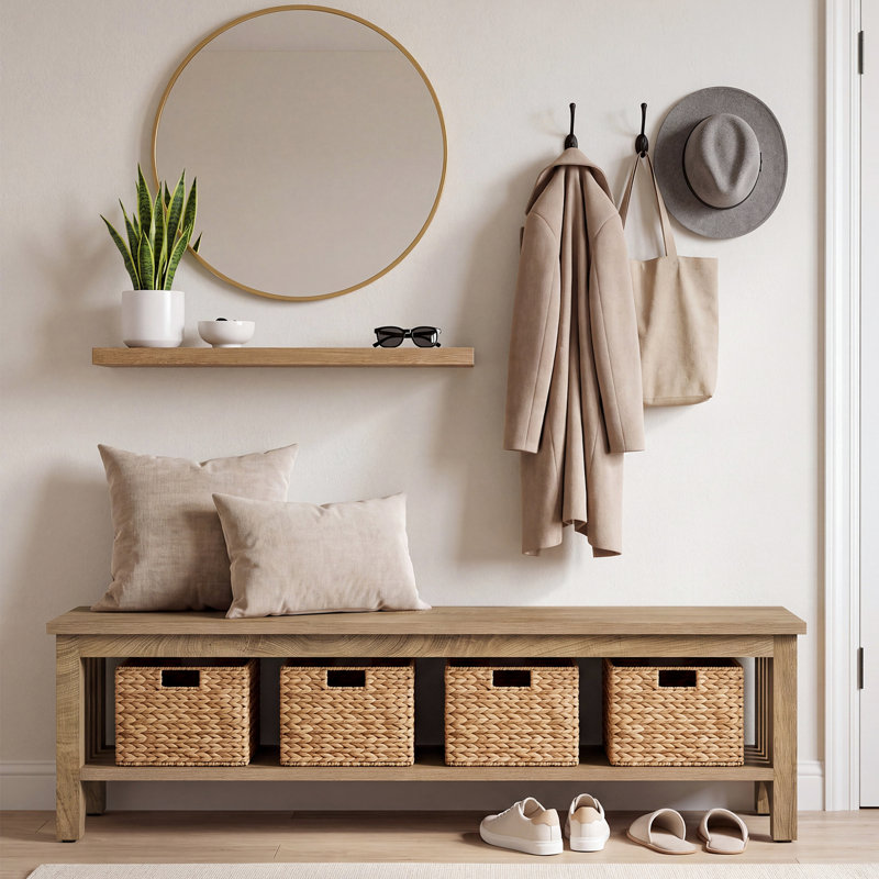 160 cm Shoe Storage Bench