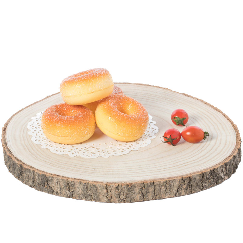 Millwood Pines Paulk Wood Tray, 1" H x 12" W x 12" D
