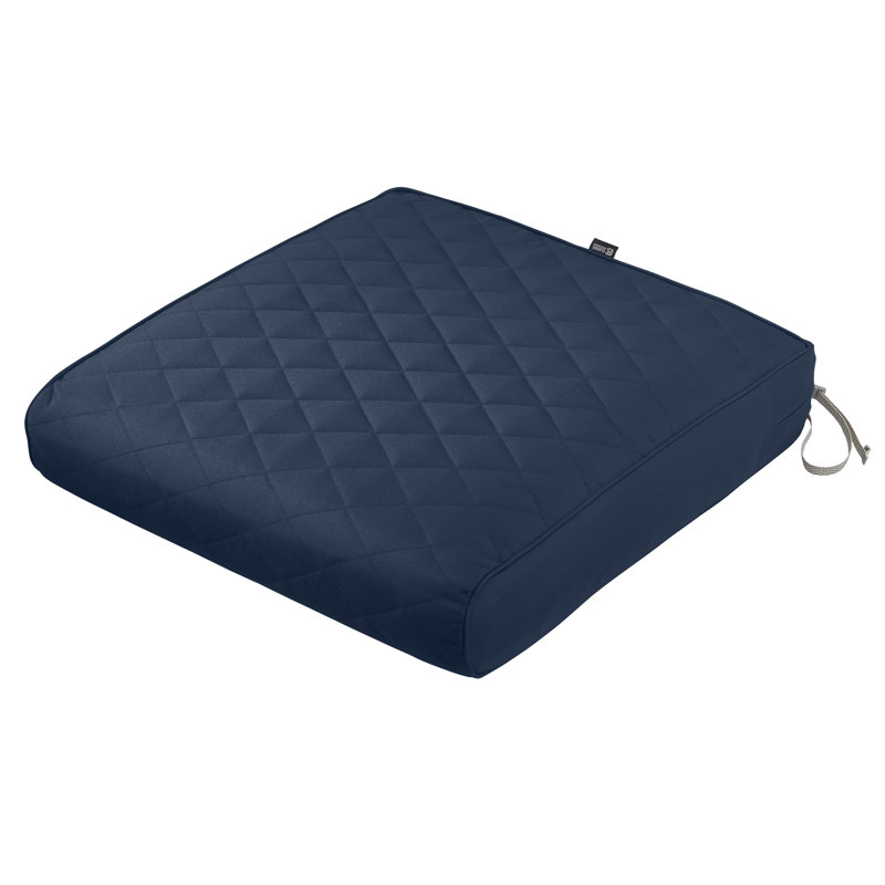 Ayvion Water-Resistant Patio Quilted Lounge Cushion, Navy, 5" H x 25" W x 27" D