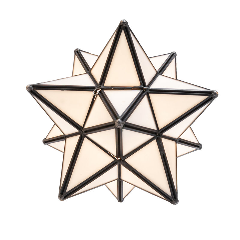 10" Wide Moravian Star Pendant