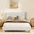 Velvet Bed with Round Wooden Legs-376806554-376806535