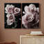 «Rose noir I», ensemble de 2 reproductions de photos sur toile-756488390-756488385
