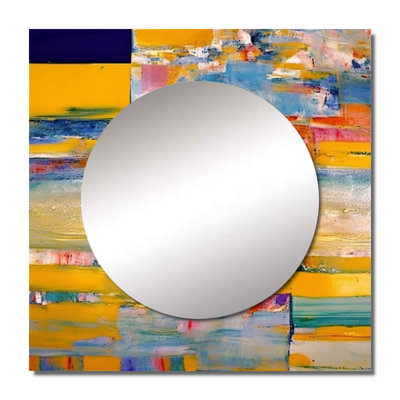 Binnix - Abstract Square Mirror Wall Decor For Bedroom