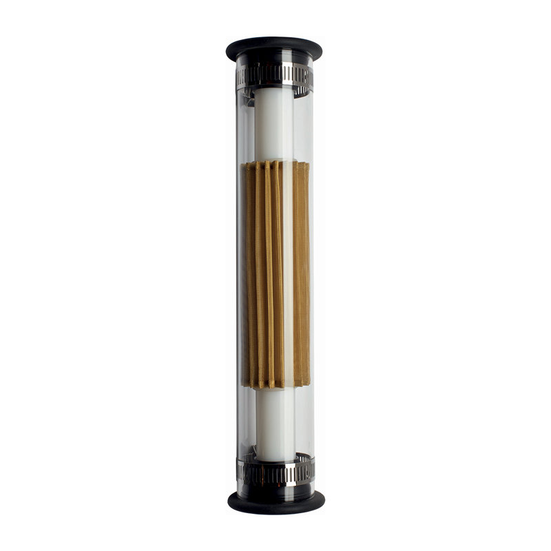 1 - Light LED Flush Mounted Sconce, Gold/Clear