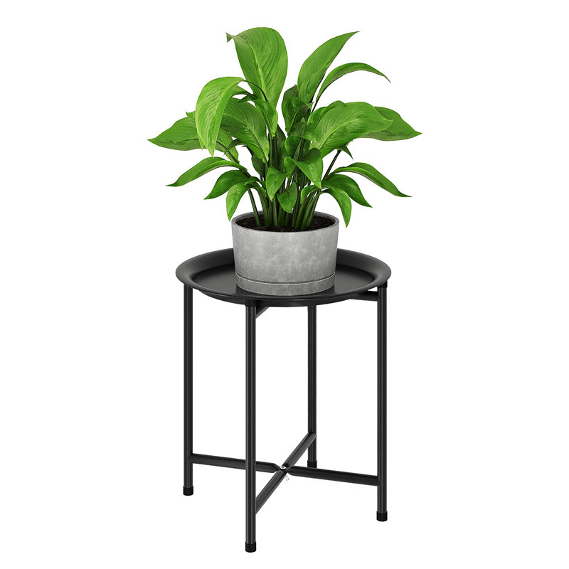 Support pour plantes d'intérieur, table haute pour plantes d'extérieur, tabouret pour plantes noir
