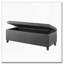 Banc de rangement capitonné avec couvercle à fermeture en douceur-452758274