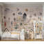 Papier peint mural pour enfants - Vallée scandinave aux couleurs pastel-900634308