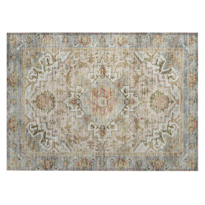 Machine Washable Indoor/Outdoor Oden ACN2163 Global Rug
