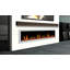 Foyer électrique intelligent ZEF48X Latitude II 48 "Liedeer Homes | Cadre blanc ultra-mince fixé au mur et encastré | Bûches multi-flammes HD, avec bûches respirantes décoratives en verre ambré réfléchissant, contrôle de l'application-105787377-135114519