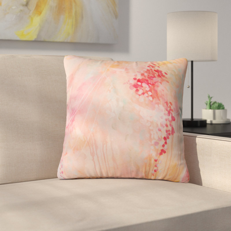 Stephanie Corfee Outdoor Rectangular Pillow Cover and Insert, 18" x 18", Light White