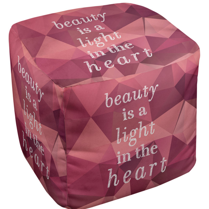 Upholstered Ottoman, Pink Tourmaline