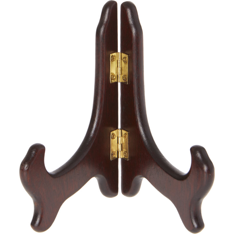 Support à assiettes Daigo, 5" H x 5.75" W x 3.75" D, Brun foncé, 3