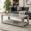 Belini Coffee Table Stone & Stainless Steel