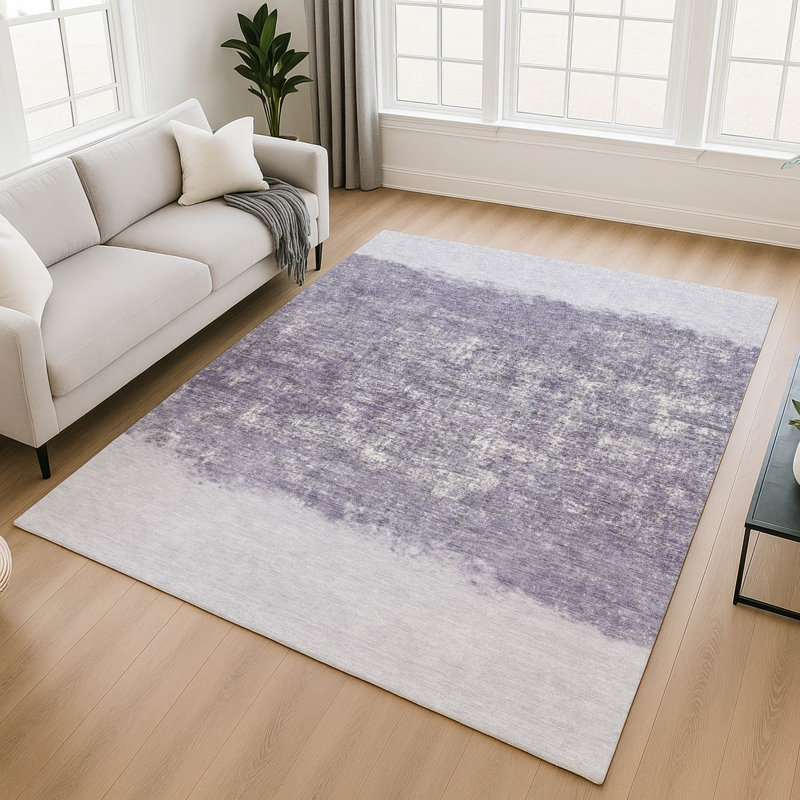 Tapis de qualité supérieure lavable à la machine Mayfield AMF2214, Lavande, 3 pi x 5 pi
