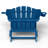 Oversize Foldable Adirondack Chair HDPE Weather-Resistant Firepit Chair With Cup Holder-971003477