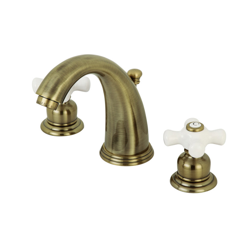 Robinet de salle de bain espacé Kingston, Laiton satiné