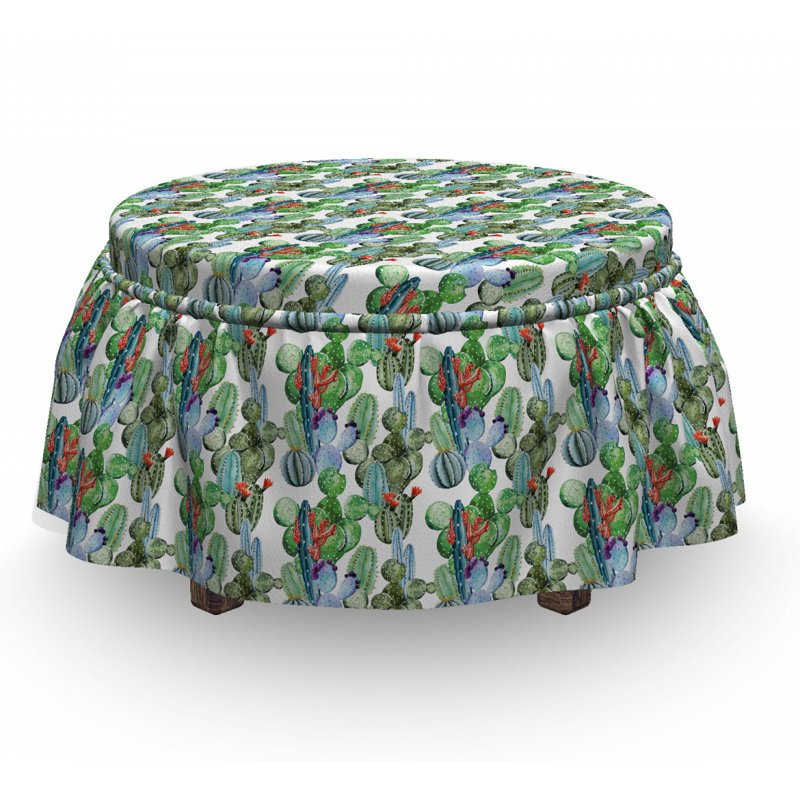 Box Cushion Ottoman Slipcover