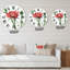 Rose rouge avec boutons - Horloge murale traditionnelle-60281228