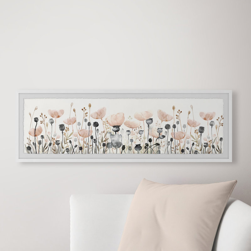 My Flower Collection - Single Picture Frame Painting, 25cm H x 76cm W x 3.81cm D