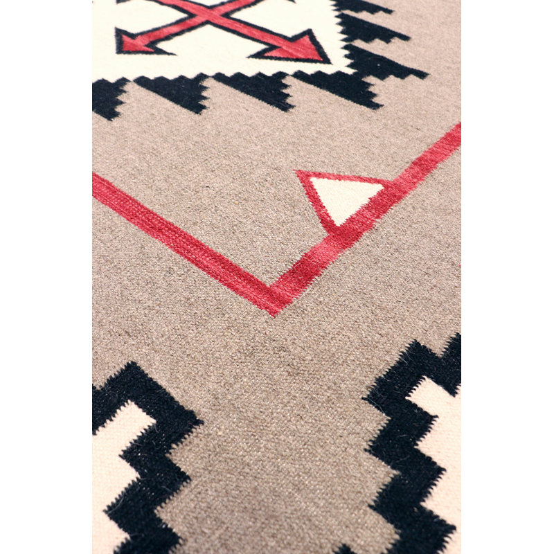 Canvello Reversible Wool Mocha Area Rug- 6'1'' X 9'