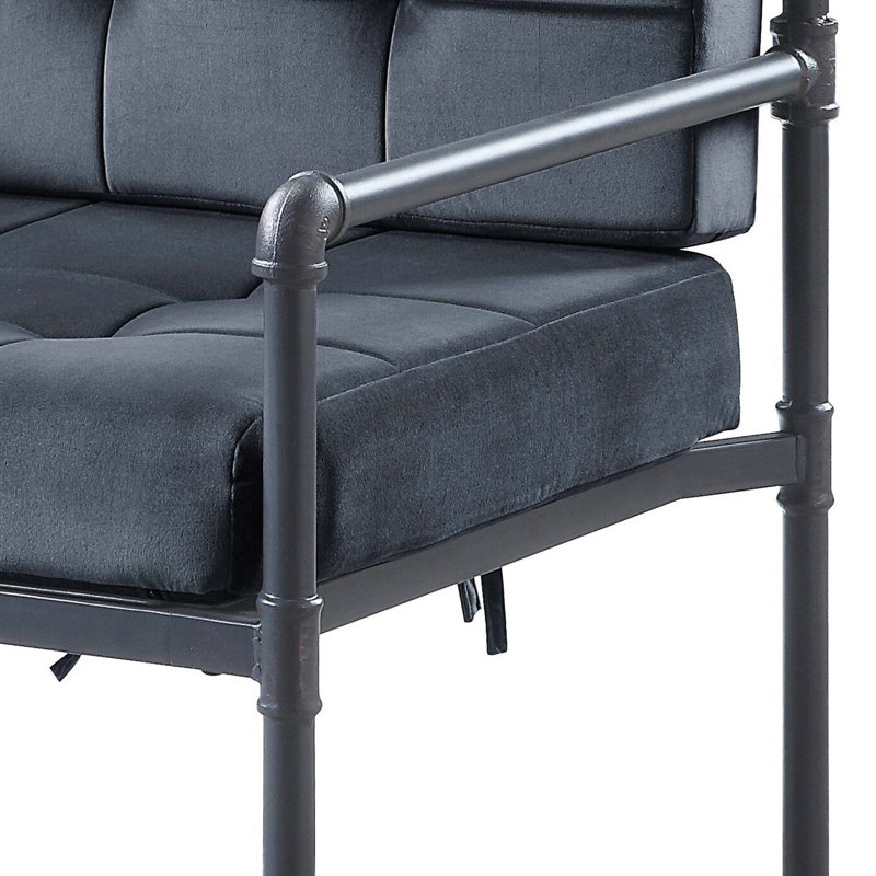 Chaise d'appoint à dossier coussiné