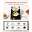 Plaque de cuisson électrique, 12 po, 2 brûleurs, surface de cuisson portative en céramique 1800 W, commande tactile, 9 niveaux de chaleur, 120 V