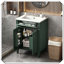 Meuble-lavabo de salle de bain avec lavabo et portes à fermeture en douceur-1853988555