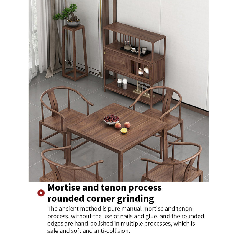 Nouvelle armoire d'appoint entièrement en bois massif de style chinois