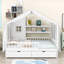 Lit plateforme en bois avec design de maison, tablettes et tiroirs-1215318999-1215318996