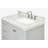 Ariel Cambridge 36 In. Right Offset Vanity With 2 In. Carrara Marble Countertop-109078780