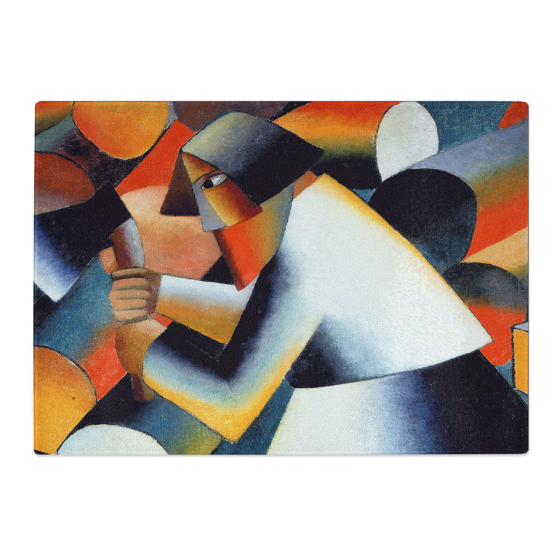 The Woodcutter by Kazimir Malevich Chopping Board, 0.4cm H x 28.5cm W x 39cm L