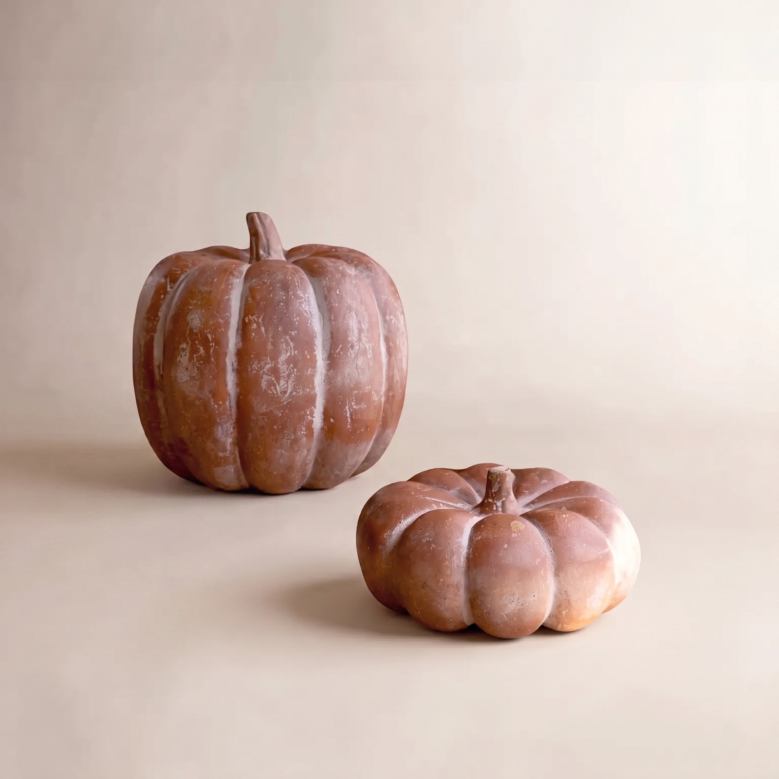 2-Piece Rustic Pumpkin Fall Accent Set