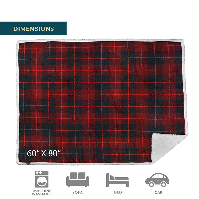 Hand Woven Throw Blanket, Red