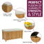Amina Linen Upholstered Storage Bench