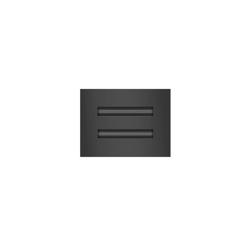 Buildmart - Couvercle d'évent AC moderne 6 x 4 - Diffuseur linéaire standard - Grille de registre
