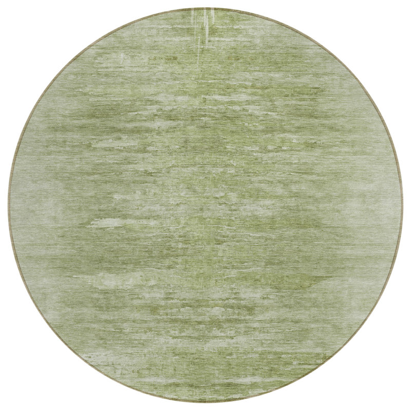 Winola Washable Indoor / Outdoor Rug, Round 8'