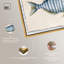 "Stripes of the Sea II", impression sur toile par Art Remedy, cadre doré, 36 x 24-637428953-637428943