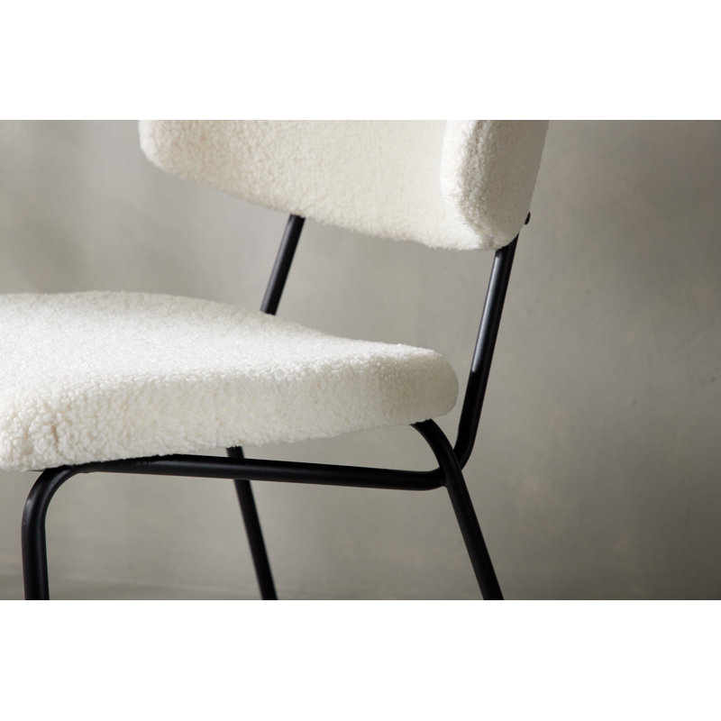 Laron 49cm H 100% Boucle Upholstered Side Chair
