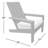 Rhys White Aluminum Adirondack with Sunbrella Cushion-1491941257