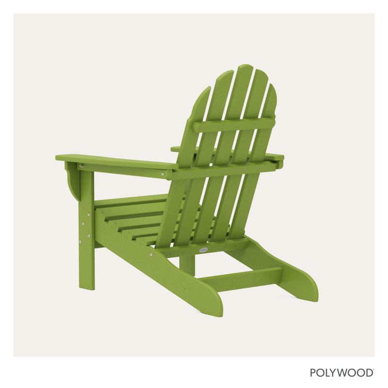 POLYWOOD x Sol 72 Jamarion Adirondack Chair, Lime