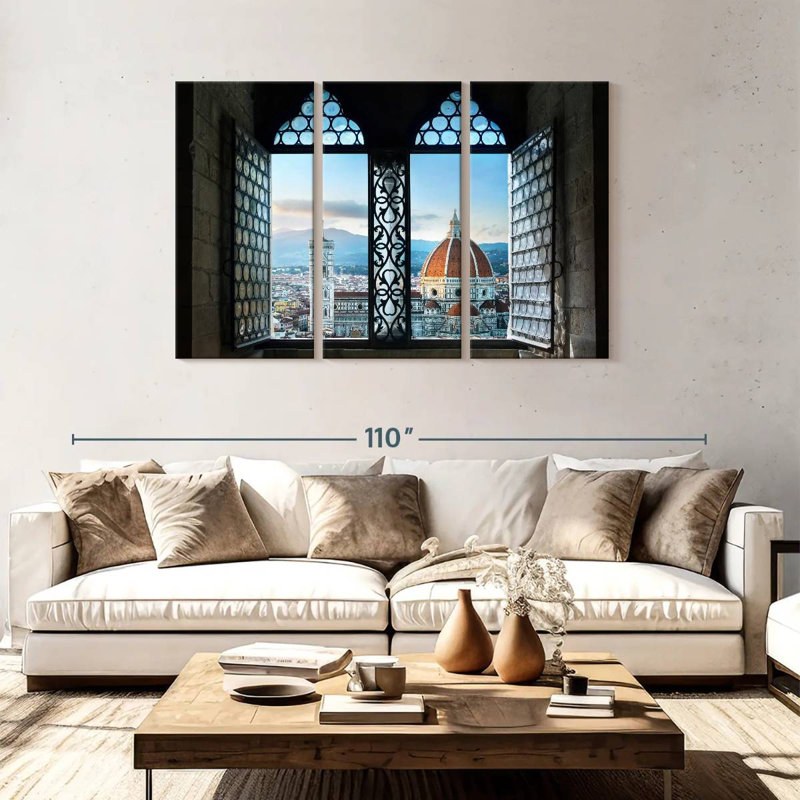 Lilie Florence Cathedral Window, 48" H x 74" W