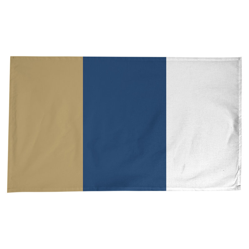Nappe basket New Orleans, Doré / bleu marine / blanc