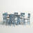 Daker 6 - Person Trestle Dining Set-1240732746