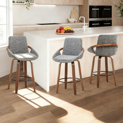 Swivel Upholstered Counter Stool