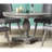 Gray Oak Finish Dining Table