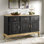 Buffet en bois de pin massif à 3 tiroirs de 57,48 po Wedgerbury