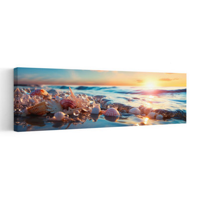 Seashell Serenity Serene Tranquil Abstract Coastal Wall Art